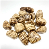 Aragonite, tumbled