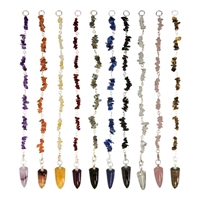 Gemstone Chip Pendulum, Assorted