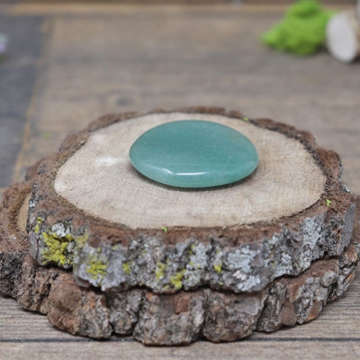 Aventurine Palm Stone : Approx 1.5"