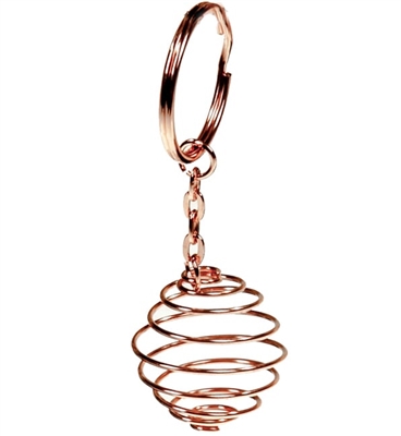 Spiral Cage Keychain Copper (color)