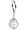 Spiral Cage Keychain Silver (color)