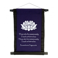 Hanging Banner : "Those Who Live Passionately"