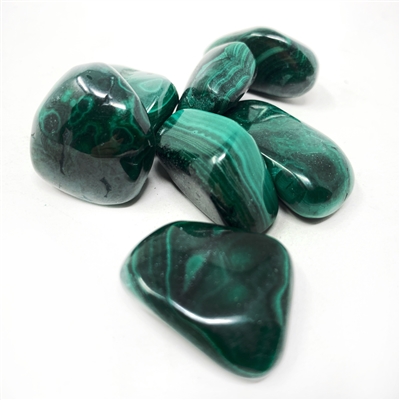 Malachite, tumbled