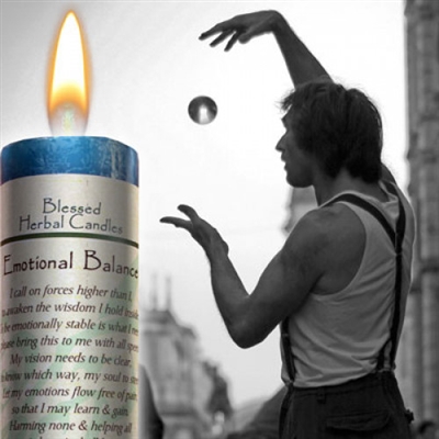 Emotional Balance Blessed Herbal Candle