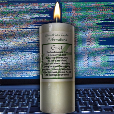 Grief Affirmation Candle