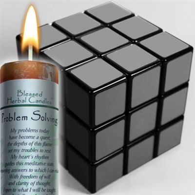 Problem Solving Blessed Herbal Candle