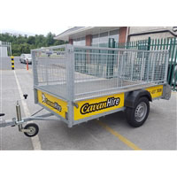 8' X 4' Car trailer c/w  3.5" ramps