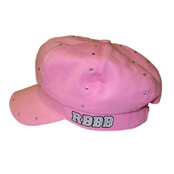 Ladies Pink Rhinestone RBBB Cap