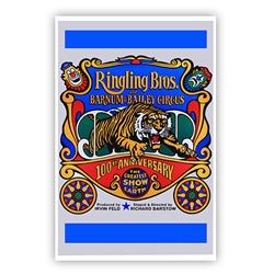 Ringling Bros. and Barnum & Bailey 100th  Anniversary Poster