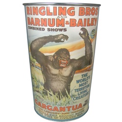 Ringling Bros. and Barnum & Bailey Poster Trash Can