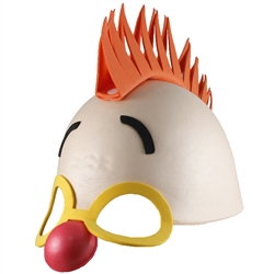 Circus Foam Mask Clown with Mohawk
