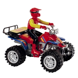 Friction ATV with Rider