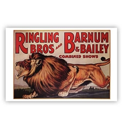 Ringling Bros. and Barnum & Bailey Lion Poster