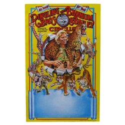 Gunther with Leopard Poster - 111th Circus