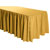 Shirred Polyester Table Skirts - 8 Foot Table (3 sides covered) - 13 foot section