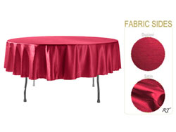 Double Sided Satin / Dupioni 90" Round Tablecloth