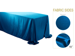 Double Sided Satin / Dupioni 90" x 132" Rectangular Tablecloth
