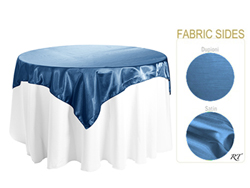 Double Sided Satin / Dupioni 84" x 84" Square Tablecloth
