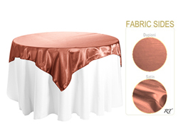 Double Sided Satin / Dupioni 54" x 54" Square Tablecloth