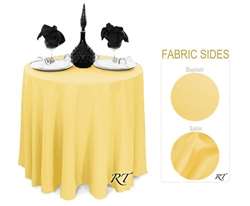 Sample Double Sided Satin / Dupioni Tablecloth 120" Round