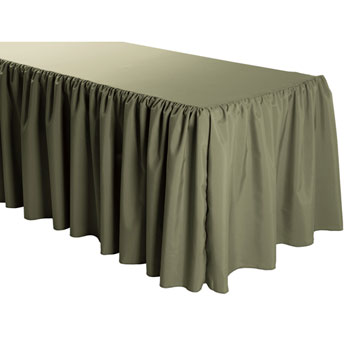Rental - 7 Foot Polyester Shirred Tableskirt