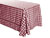 Polyester Check  90" x 156" Rectangular Tablecloth