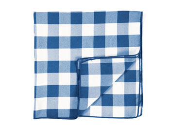 Polyester Check Napkin 17" x 17" Square - 1 dozen/pack