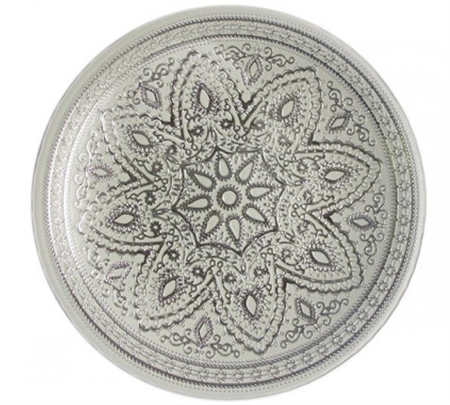 13" Chargeit by Jay Round Divine Silver Charger Plate - Set of 12