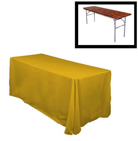 78"X132" Rectangular Polyester Table Cloths -Rounded Corners