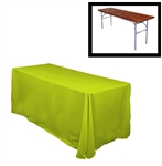 78"X156" Rectangular Polyester Table Cloths -Rounded Corners