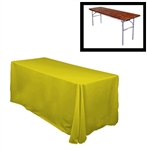 84"X120" Rectangular Polyester Table Cloths -Rounded Corners