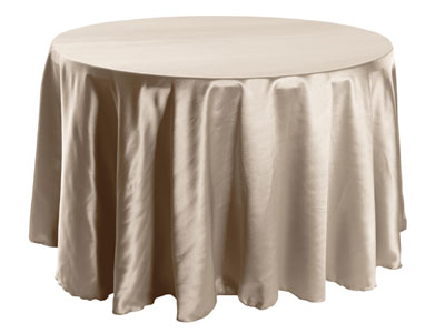 Herringbone Polyester 114” Round Tablecloth