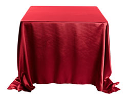 Herringbone Polyester 120”x120” Square Tablecloth (rounded corners)