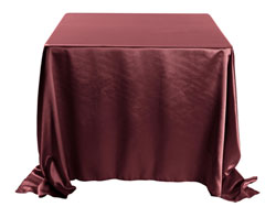 Herringbone Polyester 132”x132” Square Tablecloth (rounded corners)
