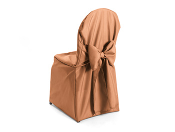 Premium Polyester Banquet Chair Cover with Ties Attached