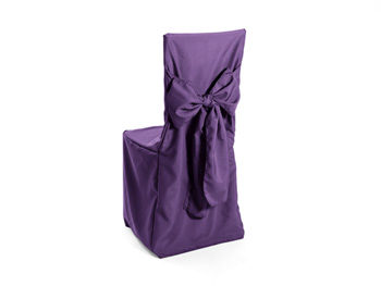 Premium Polyester Cane Back Chair Cover with Ties Attached