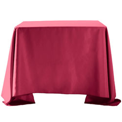 120"X120" Overlay Polyester Table Cloths -Rounded Corners