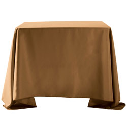 132"X132" Overlay Polyester Table Cloths -Rounded Corners