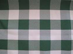 Polyester Check Table Skirt - Box Pleat 8 Foot Table (All Sides Covered) - 21 ft section