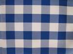 Polyester Check Table Skirt - Box Pleat 8 Foot Table (3 Sides Covered) - 13 ft section