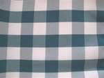Polyester Check Table Skirt - Shirred 6 Foot Table (All Sides Covered) - 17 ft section