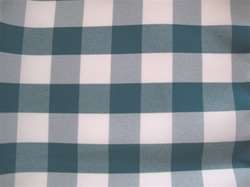 Polyester Check Table Skirt - Shirred 6 Foot Table (All Sides Covered) - 17 ft section