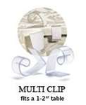 Multi Tableskirting Clip - 50 clips/pack