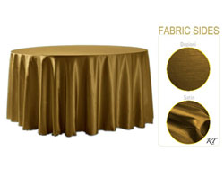 Double Sided Satin / Dupioni 132" Round Tablelcoth
