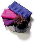 SAMPLE 20" x 20" Poly Stripe Napkin - 1 dozen/packet -