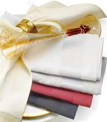 SAMPLE Satin Band Napkin 22" x 22" - 1 Stripe - 1 dozen/pack