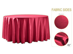 Double Sided Satin / Dupioni 114" Round Tablelcoth