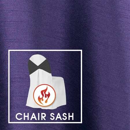 4”x108” Chair Sash Polished-Luster Flame Retardant Satin
