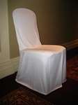 Sample-  Polyester Gabardine Banquet Chair Cover