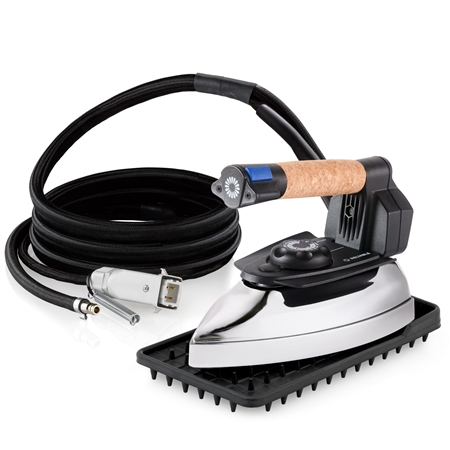Professional Steam Iron 7' Long Steam Hose, 220V with ISO™ Steam Technology